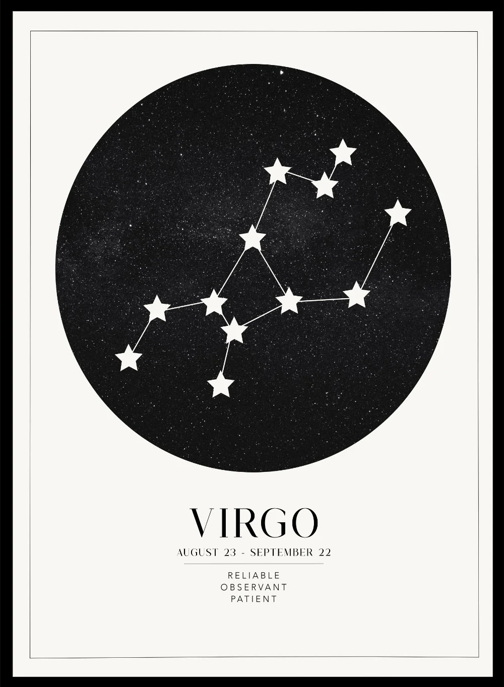 Virgo zodiac art